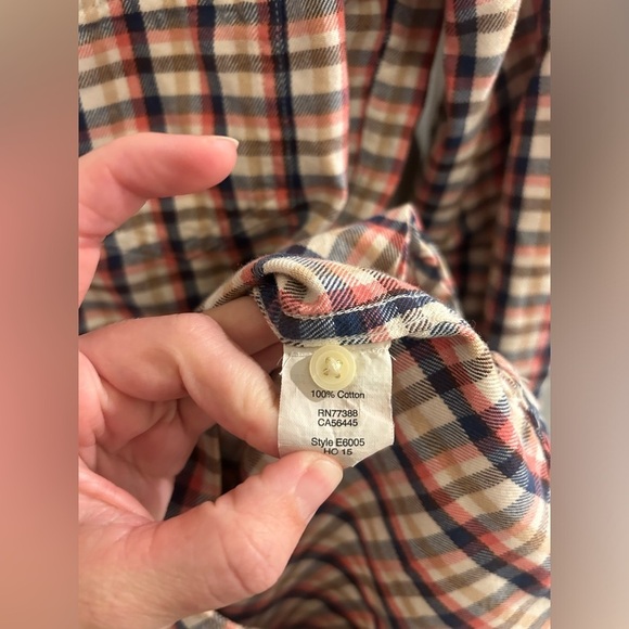 Madewell Plaid Flannel Button Down Top Women’s XS Pink Pocket - Picture 4 of 7